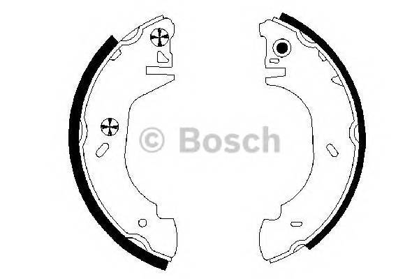 BOSCH 0 986 487 524 Комплект гальмівних колодо...