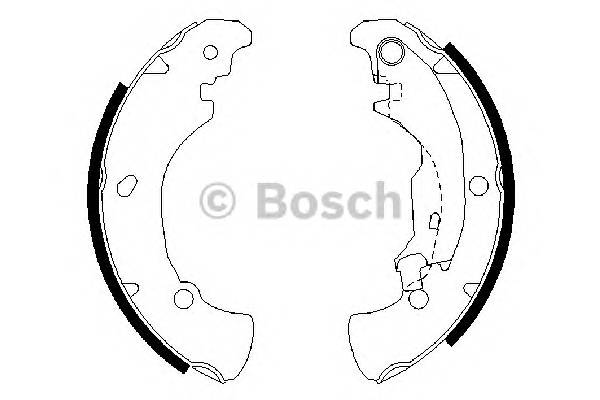 BOSCH 0 986 487 560 Комплект тормозных колодок