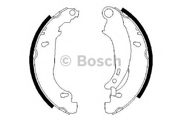 BOSCH 0 986 487 568 Комплект тормозных колодок BOSCH 0 986 487 568 Комплект тормозных колодок