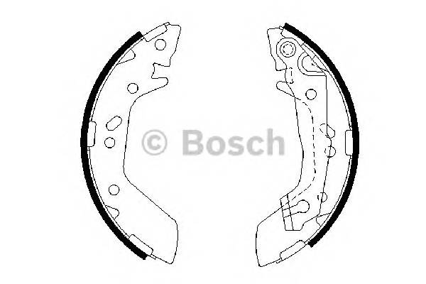 BOSCH 0 986 487 655 Комплект тормозных колодок