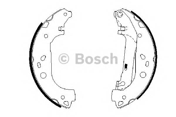 BOSCH 0 986 487 667 Комплект тормозных колодок BOSCH 0 986 487 667 Комплект тормозных колодок