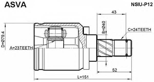 ASVA NSIUP12 ØÐÓÑ ÂÍÓÒÐÅÍÍÈÉ 23X40X24 (PRIMERA P1... ASVA NSIUP12 ØÐÓÑ ÂÍÓÒÐÅÍÍÈÉ 23X40X24 (PRIMERA P1...