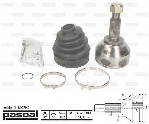 PASCAL G1R027PC Шарнірний комплект, привод... PASCAL G1R027PC Шарнірний комплект, привод...