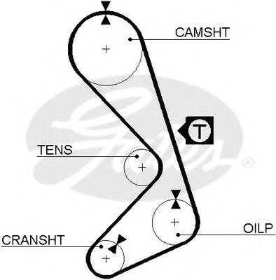 GATES 5059 Ремень ГРМ
