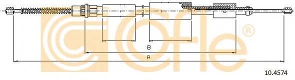 COFLE 10.4574 Трос стояночного гальма
