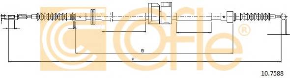 COFLE 10.7588 Трос стояночного гальма