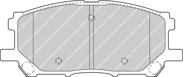 FERODO FDB1715 Комплект тормозных колодок...