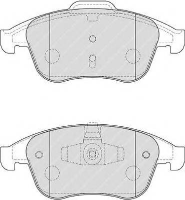 FERODO FDB4181 Комплект гальмівних колодо...