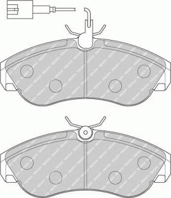 FERODO FVR1397 Комплект тормозных колодок...