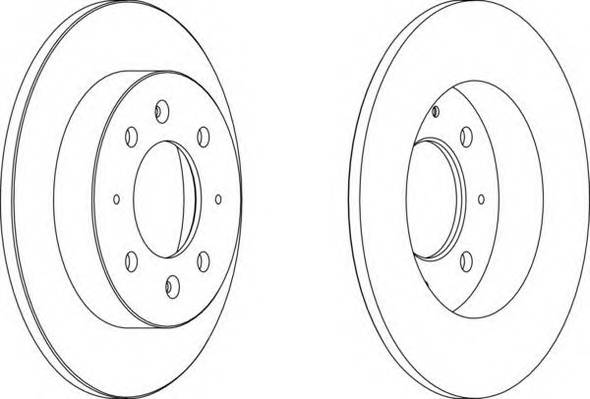 FERODO DDF154-1 Тормозной диск