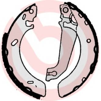 BREMBO S 24 520 Комплект гальмівних колодо...