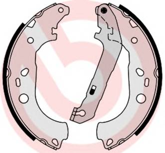 BREMBO S 24 534 Комплект гальмівних колодо...