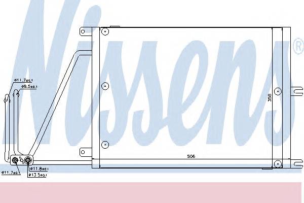 NISSENS 94623 Конденсатор, кондиционер NISSENS 94623 Конденсатор, кондиционер