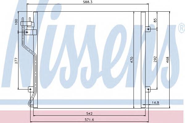 NISSENS 94773 Конденсатор, кондиционер