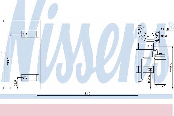 NISSENS 94882 Конденсатор, кондиционер