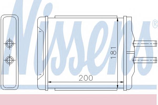NISSENS 76505 Теплообменник, отопление с