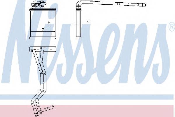 NISSENS 71771 Теплообменник, отопление с�