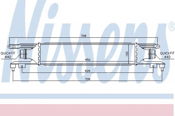 NISSENS 96464 Интеркулер