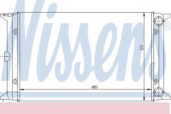 NISSENS 65030 Радиатор, охлаждение двига�