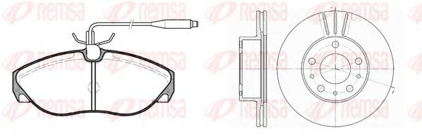 REMSA 8486.01 Комплект тормозов, дисковы... REMSA 8486.01 Комплект тормозов, дисковы...