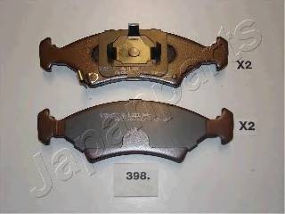 JAPANPARTS PA-398AF Комплект тормозных колодок... JAPANPARTS PA-398AF Комплект тормозных колодок...
