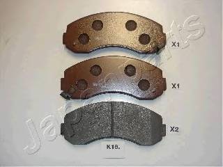 JAPANPARTS PA-K18AF Комплект тормозных колодок... JAPANPARTS PA-K18AF Комплект тормозных колодок...