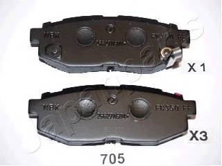 JAPANPARTS PP-705AF Комплект гальмівних колодо... JAPANPARTS PP-705AF Комплект гальмівних колодо...