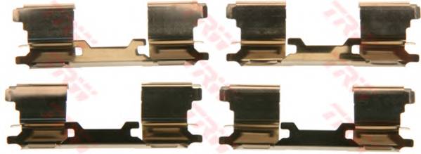 TRW PFK599 Комплектующие, колодки дис...