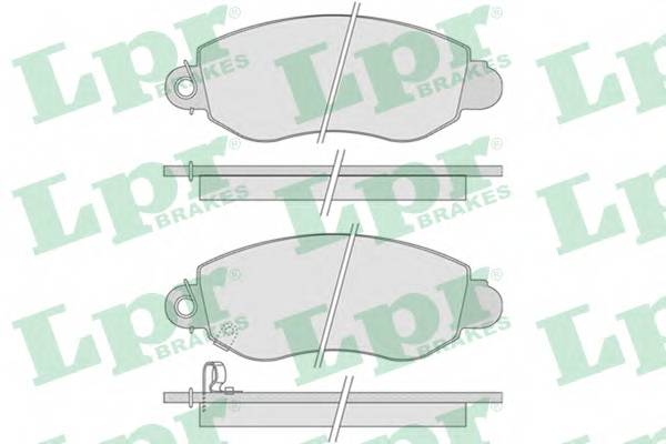 LPR 05P775 Комплект гальмівних колодо...