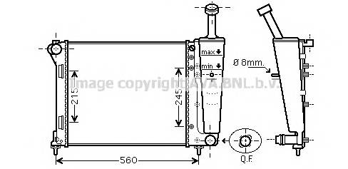 AVA QUALITY COOLING FTA2345 Радиатор, охлаждение двига... AVA QUALITY COOLING FTA2345 Радиатор, охлаждение двига...