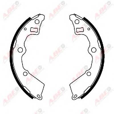ABE C00321ABE Комплект тормозных колодок