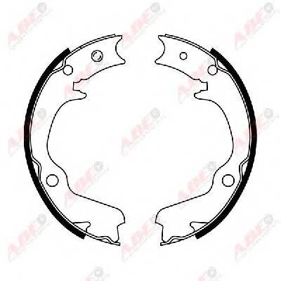 ABE C07012ABE Комплект тормозных колодок...