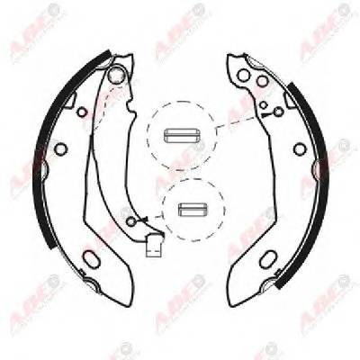 ABE C0P003ABE Комплект тормозных колодок