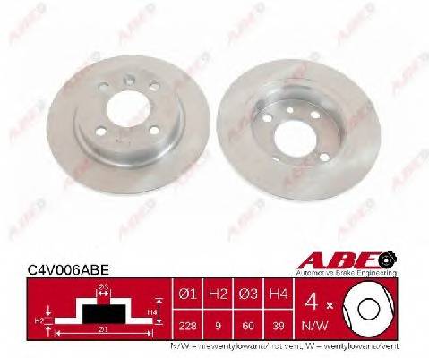 ABE C4V006ABE Тормозной диск ABE C4V006ABE Тормозной диск