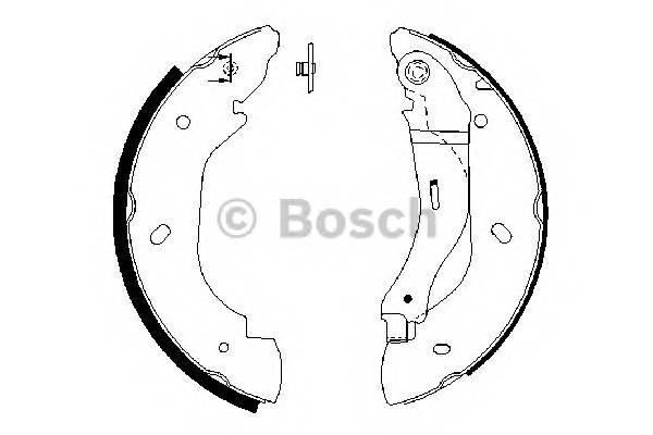 BOSCH 0 986 487 660 Комплект тормозных колодок