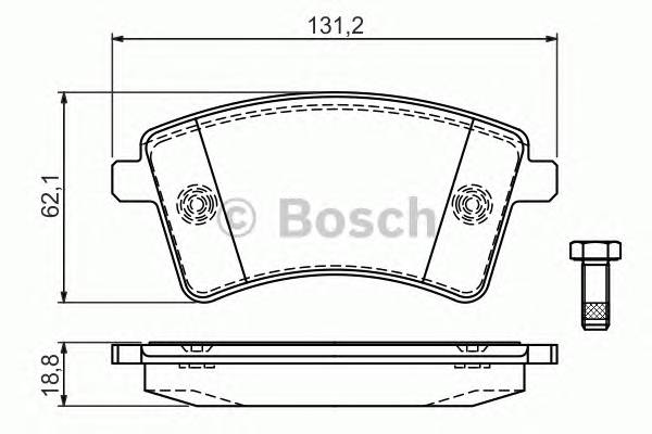 BOSCH 0 986 494 332 Комплект тормозных колодок...