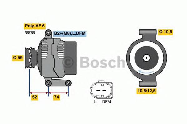 BOSCH 0 125 711 059 Генератор BOSCH 0 125 711 059 Генератор