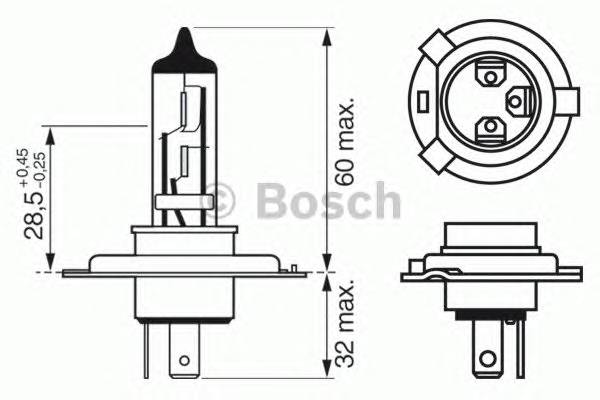 BOSCH 1 987 302 041 Лампа накаливания, фара дал
