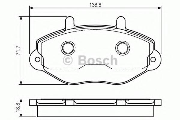 BOSCH 0986495112 Тормозные колодки дисковые