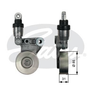 GATES T39214 Натяжной ролик, поликлинов... GATES T39214 Натяжной ролик, поликлинов...