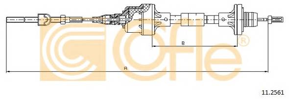 COFLE 11.2561 Трос зчеплення