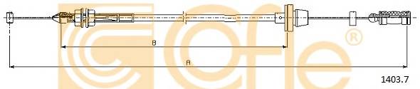 COFLE 1403.7 Трос педалi акселератора