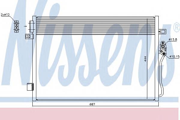 NISSENS 940379 Конденсатор, кондиционер NISSENS 940379 Конденсатор, кондиционер