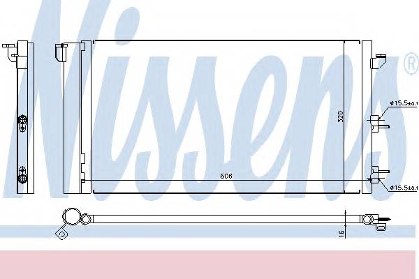 NISSENS 94670 Конденсатор, кондиционер