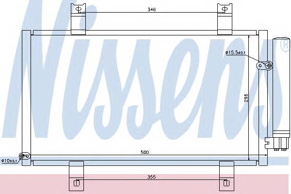 NISSENS 94934 Конденсатор, кондиционер