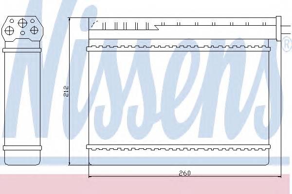NISSENS 70512 Теплообменник, отопление с