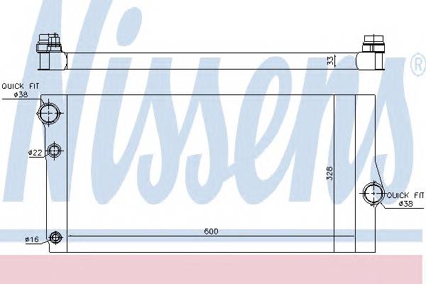 NISSENS 60769 Радиатор, охлаждение двига