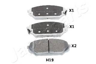 JAPANPARTS PA-H19AF Комплект тормозных колодок... JAPANPARTS PA-H19AF Комплект тормозных колодок...