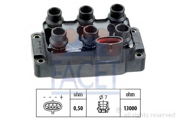 FACET 9.6070 Катушка зажигания