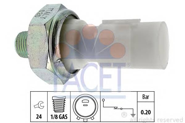 FACET 7.0182 Датчик давления масла FACET 7.0182 Датчик давления масла